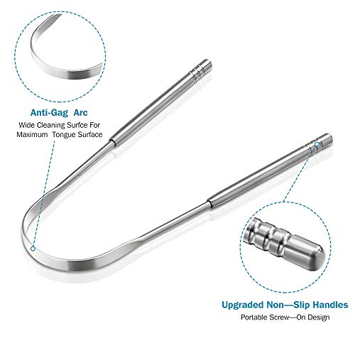 3 PCS Metal Tongue Scraper