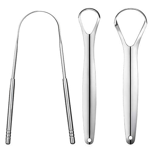 3 PCS Metal Tongue Scraper