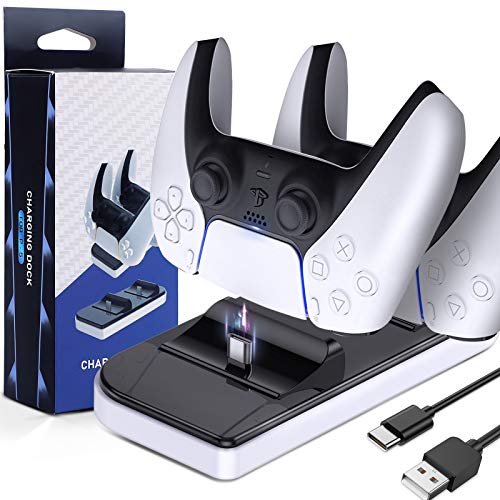 PS5 Controller Charger, Dual USB Charging Dock Stand