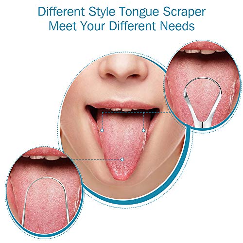 3 PCS Metal Tongue Scraper