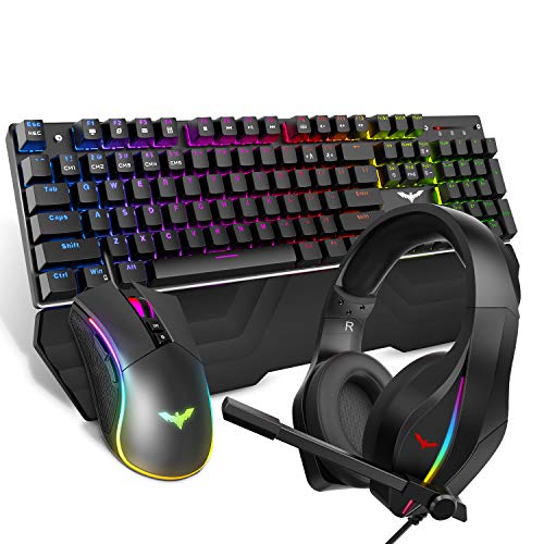 Mechanical Keyboard Mouse Headset Kit,